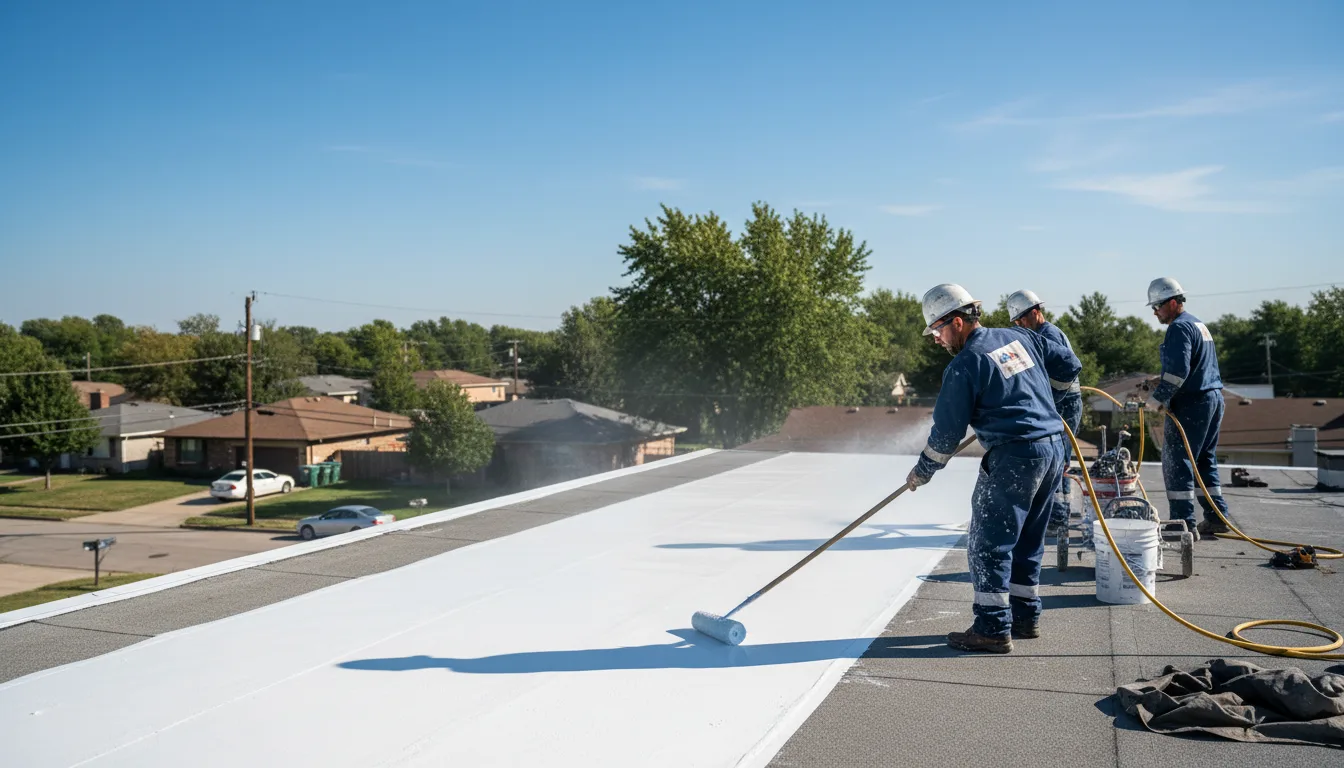 Commercial roof coating in Pekin, IL near me